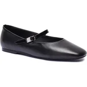 Baleriny - Calvin Klein Skórzane baleriny Mary Jane - miniaturka - grafika 1