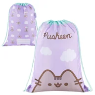 Worki na buty - St. Majewski Worek Szkolny Sportowy Gimnastyczny Na Buty Obuwie Do Szkoły Na Basen Trening Pusheen Violet - miniaturka - grafika 1