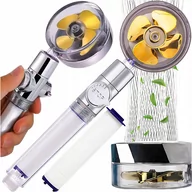 Słuchawki prysznicowe - Słuchawka prysznicowa z turbiną filtrem wentylator - miniaturka - grafika 1