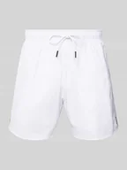 Kąpielówki męskie - Spodenki kąpielowe o kroju relaxed fit z nadrukiem z logo model ‘Iconic’ - miniaturka - grafika 1