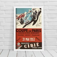 Plakaty - Plakat vintage do salonu Coupe De Paris - miniaturka - grafika 1