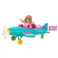 Lalki dla dziewczynek - Barbie, Chelsea, samolot, zestaw z lalką i akcesoriami - miniaturka - grafika 1