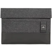 Torby na laptopy - Rivacase Pokrowiec Sleeve do MacBook 13,3" czarny + - miniaturka - grafika 1