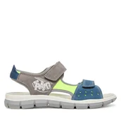 Buty dla chłopców - Sandały Primigi 1397711 D Szary - miniaturka - grafika 1