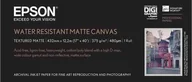 Papier do drukarek - Papier Epson WaterResistant Matte Canvas Roll, 17" x 12,2 m, 375g/m2 C13S042013 - miniaturka - grafika 1
