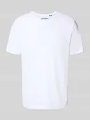 Koszulki męskie - T-shirt z prążkowanym okrągłym dekoltem - miniaturka - grafika 1