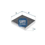 Filtry kabinowe - Filtr, wentylacja przestrzeni pasażerskiej UFI Filtry 54.274.00 - miniaturka - grafika 1