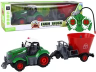 Zabawki zdalnie sterowane - Traktor RC Zdalnie Sterowany Przyczepa Do Żniw Efekty Świetlne - miniaturka - grafika 1