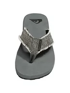 Klapki i japonki męskie - Quiksilver Męskie klapki japonki Monkey Abyss, Szary Grey Black Grey Xsks, 39 eu - miniaturka - grafika 1