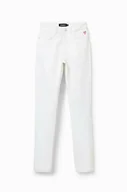 Spodnie damskie - Desigual jeansy damskie high waist - miniaturka - grafika 1