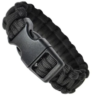 Paracord Bransoletka Linka Survivalowa Czarna XL - Akcesoria turystyczne - miniaturka - grafika 1