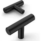 Zawiasy, okucia i inne akcesoria - Zestaw uchwytów, czarne uchwyty do szafek kuchennych ze stali nierdzewnej, klamki do drzwi kuchennych - miniaturka - grafika 1