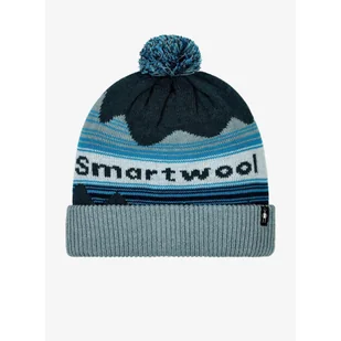 Czapka zimowa Smartwool Knit Winter Pattern POM Beanie - twilight blue heather - Czapki damskie - miniaturka - grafika 1