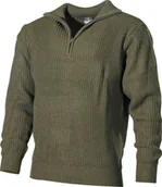 Swetry męskie - MFH Sweter"Troyer" oliwkowy M - miniaturka - grafika 1