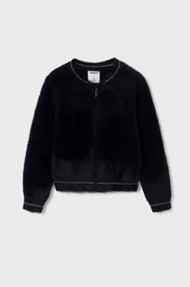 Swetry dla dziewczynek - Mayoral kardigan dziecięcy kolor czarny - grafika 1