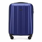 Walizki - Stabilna walizka podróżna, duża walizka na kółkach firmy Wittchen, granatowy, S, Nowoczesny - miniaturka - grafika 1