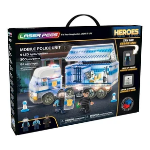 LASER PEGS LASER PEGS Mobile Police Unit ! GXP-667494 - Modele do sklejania - miniaturka - grafika 1