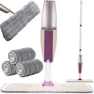 Miotły, szufle, mopy - MOP PŁASKI ZE SPRYSKIWACZEM SPRAYMOP 3x MIKROFIBRA - miniaturka - grafika 1