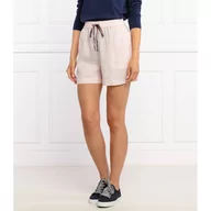 Spodenki damskie - Tommy Hilfiger Lniane szorty Regular Fit - miniaturka - grafika 1