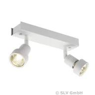 Lampy sufitowe - Spotline PURI 2 sufitowa Biały mat, GU10, max. 2x50W, zawiera pierścień dekorac (147371) - miniaturka - grafika 1