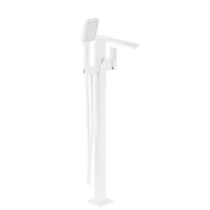 Baterie wannowe i prysznicowe - Bateria wannowa wolnostojąca biała Dust KFA Armatura - miniaturka - grafika 1