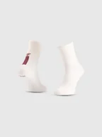 Skarpetki i podkolanówki sportowe - 4F Skarpetki trekkingowe za kostkę damskie - białe 39-42 - miniaturka - grafika 1