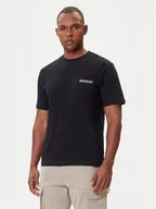 Koszulki męskie - Napapijri T-Shirt S-Fanes NP0A88SE Czarny Regular Fit - miniaturka - grafika 1