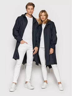Rains Kurtka przeciwdeszczowa Unisex 18140 Granatowy Regular Fit - Kurtki damskie - miniaturka - grafika 1