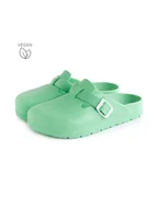 Klapki i japonki damskie - Avispas Chodaki "Desalia" w kolorze zielonym - miniaturka - grafika 1