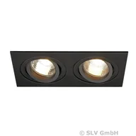 Lampy sufitowe - Spotline Oczko wpuszczane 2pł zacisk sprężynowy NEW TRIA GU10 113492 - miniaturka - grafika 1