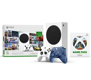 Xbox Series S - 512GB - Game Pass Ultimate 3 m-ce - dodatkowy pad (wersja specjalna stormcloud vapor) - Konsole Xbox - miniaturka - grafika 1