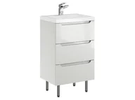 Szafki łazienkowe - Szafka Stojąca Z Umywalką ETH 50 cm - Kaszmir Wysoki Połysk - miniaturka - grafika 1