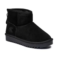 Buty dla dziewczynek - CALVIN KLEIN JEANS Skórzane śniegowce - miniaturka - grafika 1