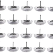 Zawiasy, okucia i inne akcesoria - Opakowanie 20 okrągłych nóg do krzeseł, antypoślizgowych, cichych i wyrównujących, do twardych podłóg. - miniaturka - grafika 1