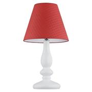 Lampy stojące - Argon Lampa stołowa 1x60W E27 ASTORIA Czerwona/Biała 3435 ARGON - miniaturka - grafika 1