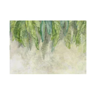 Mural Fresh Egzotyczne Liście 400 x 280 cm delikatna struktura - Tapety - miniaturka - grafika 1