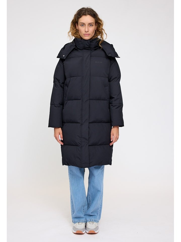 MAZINE Płaszcz zimowy w kolorze czarnym