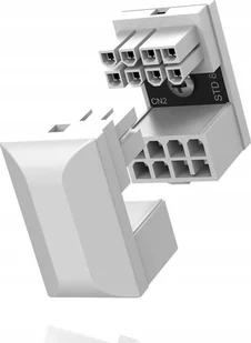 Adapter Wtyczka kątowa złącze 8 PIN 180 stopni EZDIY-FAB Biała STD - Akcesoria do komputerów stacjonarnych - miniaturka - grafika 1