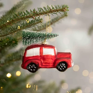 Bombka Świąteczna Faver Szklana Autko 12 cm Homla - Bombki - miniaturka - grafika 1