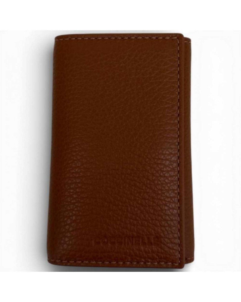 Szalik damski coccinelle Portachiavi Stg Soft Cognac in beżowy