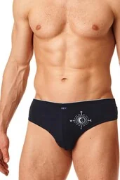 Bawełniane slipy męskie (2 pack) z grafiką MPP 866 - Majtki męskie - miniaturka - grafika 1