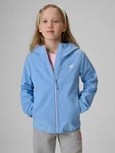 Kurtki i płaszcze dla dziewczynek - 4F Kurtka softshell wiatroodporna membrana 5000 dziewczęca - niebieska 164 (13-14 lat) - miniaturka - grafika 1