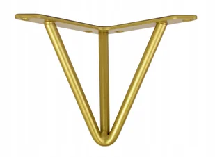 Noga metalowa Hairpin Original Złota 22 cm - Meble modułowe i akcesoria - miniaturka - grafika 1