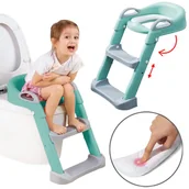 Nocniki - Nakładka Na Sedes Wc Z Drabinką Miękkie Siedzisko - miniaturka - grafika 1