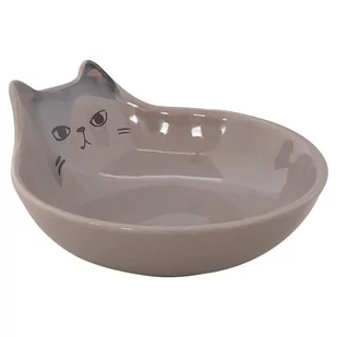 Nobby MISKA CERAMICZNA KATO 0,15L szara - Miski dla kotów - miniaturka - grafika 1