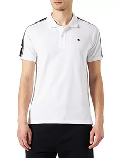 Champion Męska koszulka polo Legacy Light Cotton Pique American Tape Shirt, biała, XXL - Koszulki męskie - miniaturka - grafika 1