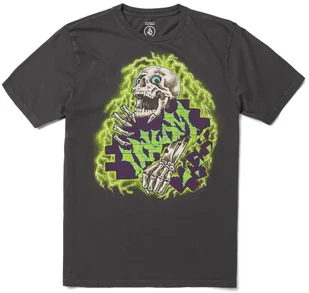 t-shirt VOLCOM WALL PUNCHER TEE Stealth - Koszulki męskie - miniaturka - grafika 1