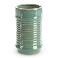 Wazony i flakony - Wazon Z Glinki Ceramicznej Sami 12X12X20 Zielony - miniaturka - grafika 1