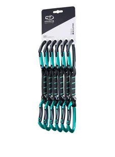 Ekspresy wspinaczkowe Climbing Technology Lime B Set NY Pro 12 cm 6-pack - anthracite/blue marine - Sprzęt wspinaczkowy - miniaturka - grafika 1