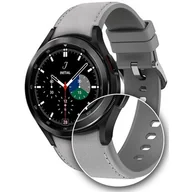 Akcesoria do smartwatchy - Samsung Pasek Hybrid Leather Band 20mm S/M Silver ET-SHR88SSEGEU - miniaturka - grafika 1